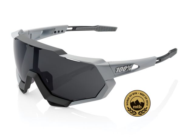100% Sonnenbrille: Speedtrap, grau, dark smoke Glas