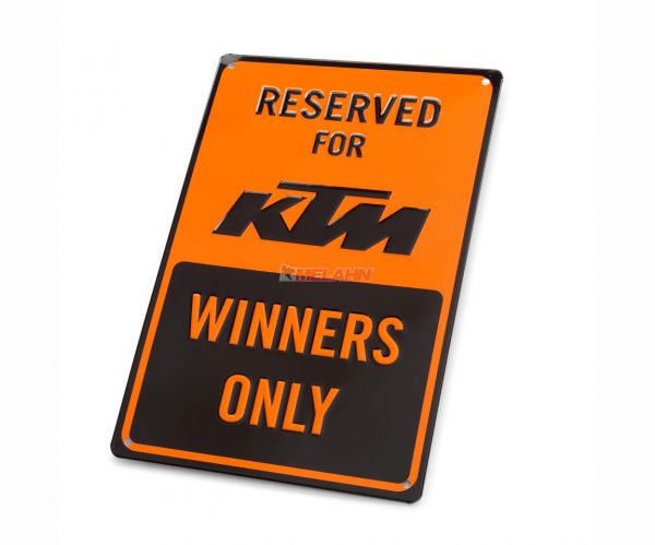 KTM Metallschild: Reserved for KTM