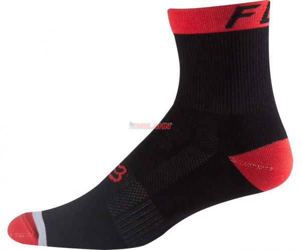FOX MTB-Socken: Downhill 6, rot/schwarz