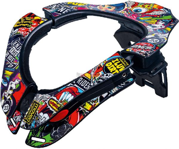 ONEAL Neck Brace: Tron, crank/schwarz/multi