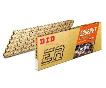 D.I.D. X-Ring Kette 520 ERVT mit Clipschloss 118 Glieder, gold D.I.D. X-Ring Kette 520 ERVT mit Clipschloss 118 Glieder, gold