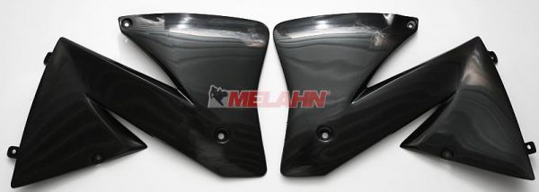 UFO Spoiler (Paar) für KTM EXC 125-520 01-02, schwarz