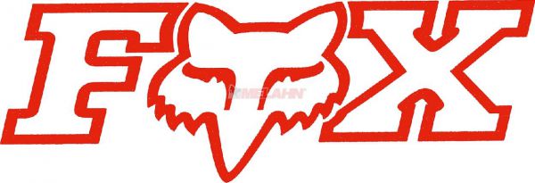 FOX TDC-Aufkleber: Corporate 9x4cm, rot