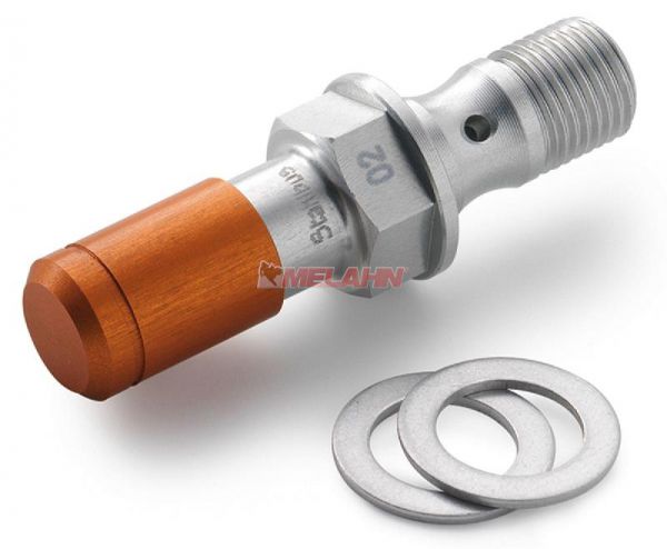 KTM Bremsenentlüfterschraube hinten, orange, SX/EXC 00-
