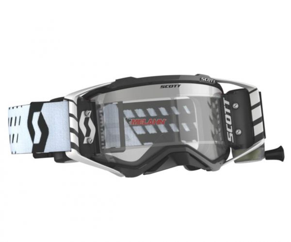 SCOTT Prospect WFS Goggle Motocross MTB MX Enduro Cross Brille weiß-schwarz klares Glas