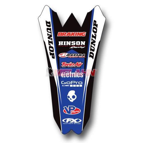 FACTORY EFFEX Aufkleber Hinterradkotflügel für YAMAHA YZF 450 2010-2013