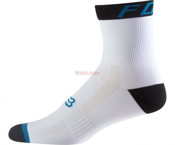 FOX MTB-Socken: Downhill 6, weiß/teal