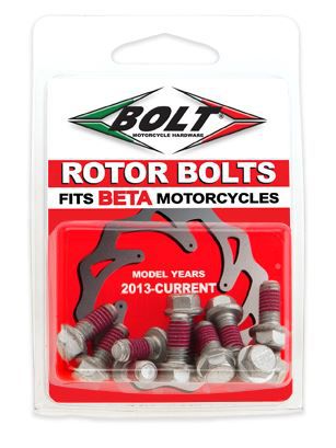 BOLT Bremsscheiben-Schrauben-Set Beta RR 2013-, vorne + hinten, 12-teilig