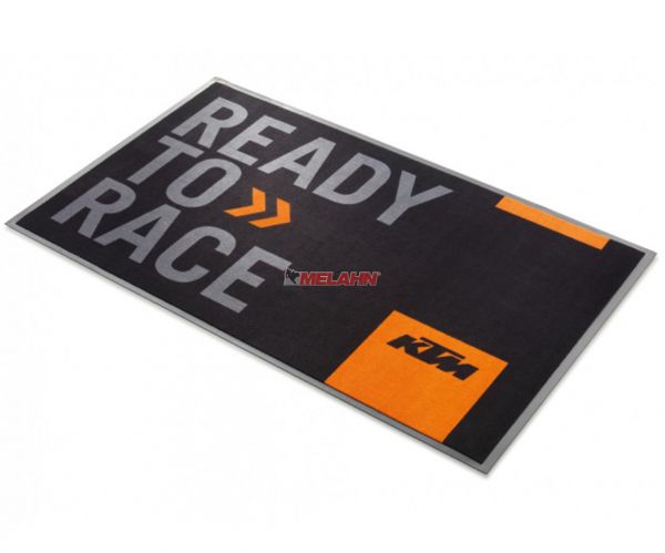 KTM Tankmatte 170x100cm, schwarz/orange