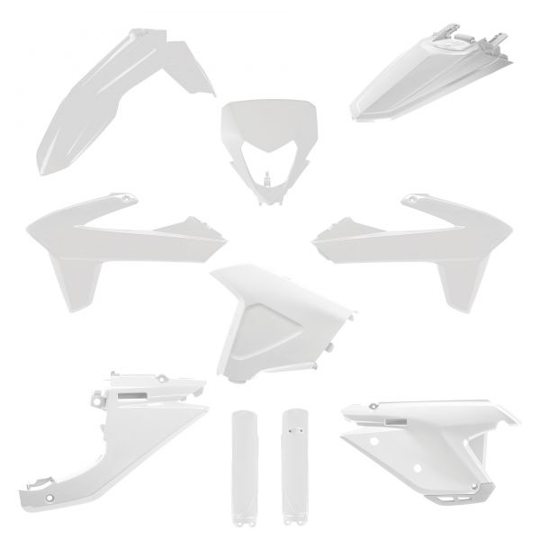 POLISPORT Plastik-Kit Full für SHERCO 125-500 SE/SEF 2025, weiß