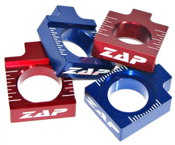 ZAP Aluminium-Achsblöcke (Paar) KX/KXF 01-, rot