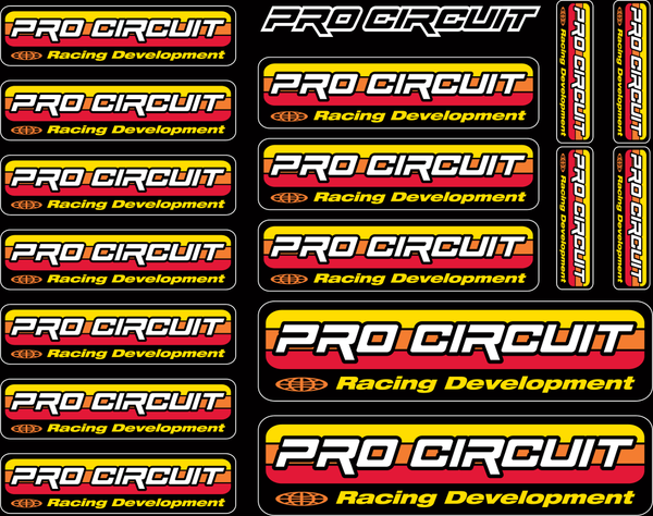 PRO CIRCUIT Aufkleber-Kit 16-teilig