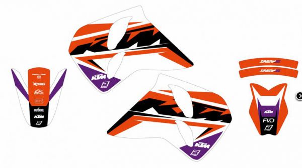 BLACKBIRD Dekor-Kit: Dream 5 für KTM LC-4 1996-1999