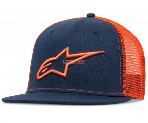 ALPINESTARS Cap: Trucker Cap Corp, navy/orange