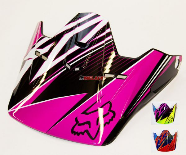 FOX Kids Helmschirm: V1 Visor (2014) Radeon, pink