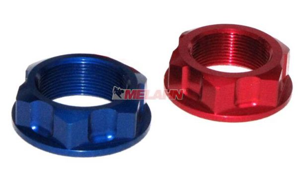ZAP Aluminium-Steuerkopfmutter YZ/YZF/RM/RMZ, blau