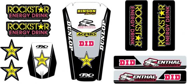 FACTORY EFFEX Trim Kit Rockstar universal, schwarz/weiß