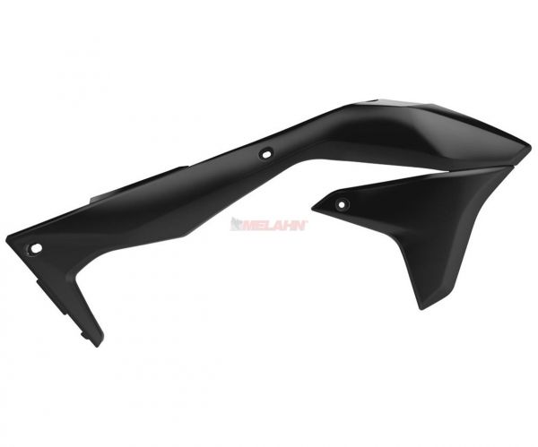 POLISPORT Spoiler (Paar) Kühlerverkleidung, KXF 450 16-18, schwarz
