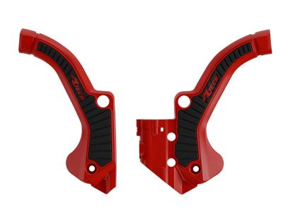 R-TECH Rahmenschützer (Paar): Grip für GasGas MC 65 2024-, rot/schwarz