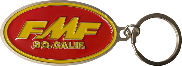 FMF Schlüsselanhänger/Flaschenöffner Metall: Logo oval, rot/gelb