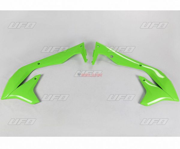 UFO Spoiler (Paar) Kühlerverkleidung KXF 450 16-18, grün/schwarz (original)