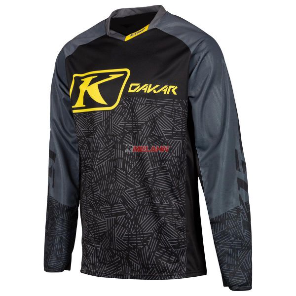 KLIM Jersey: Dakar, schwarz/grau/gelb