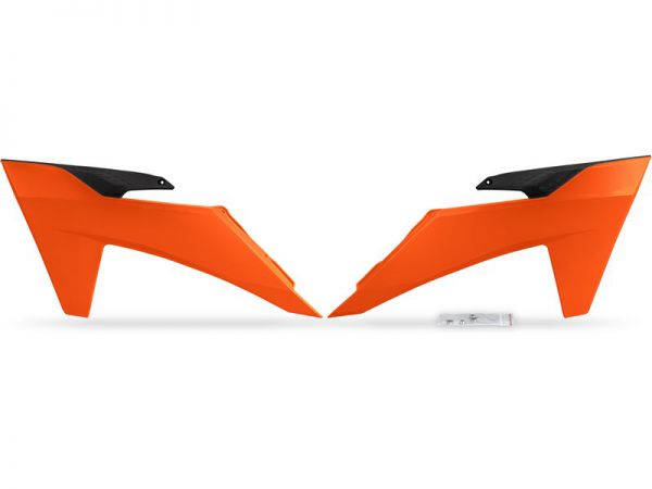 UFO Kühlerspoiler (Paar) kompatibel für KTM SX 2023- / EXC 2024-, orange