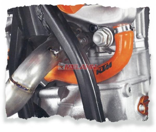 KTM Kühlerschlauch-Set orange, EXC 250/300 08-11