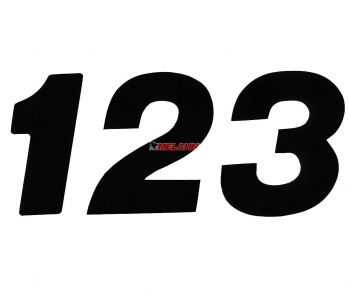 ZAP Supercross-Zahlen 10cm einzeln, schwarz ZAP Supercross-Zahlen 10cm einzeln, schwarz