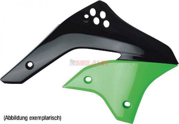 POLISPORT Spoiler (Paar) Kühlerverkleidung, KXF 250 13-16, schwarz