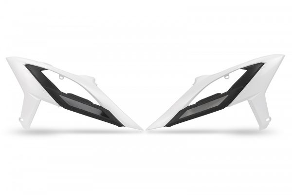 UFO Spoiler (Paar) Kühlerverkleidung für Beta RR 125-480 2023-2024, weiß