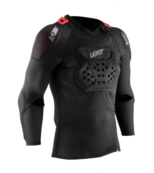 LEATT Protektorenjacke: Body Protector AirFlex Stealth, schwarz