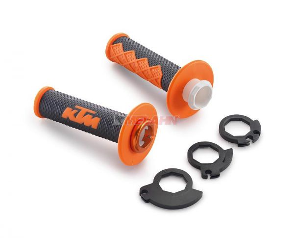KTM/ODI Griff (Paar): Lock-On 2-Komponenten, schwarz/orange