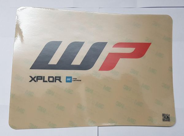 KTM Gabel-Aufkleber WP Xplor Open Cartridge (Paar) klar, 48mm