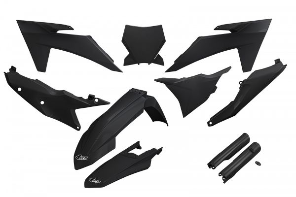 UFO Plastik-Kit Full kompatibel für KTM SX 2023-2024, schwarz