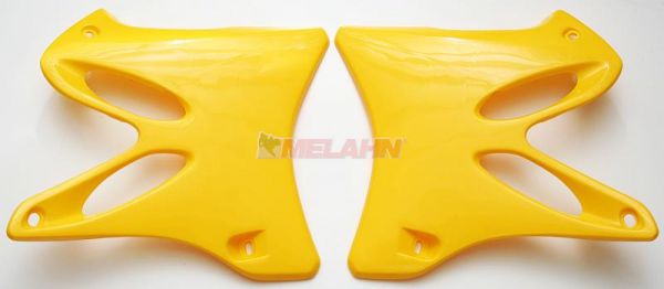 X-FUN Spoiler (Paar) Kühlerverkleidung für YAMAHA YZ 125/250 2002-2014, gelb