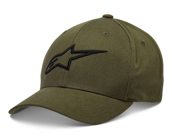 ALPINESTARS Cap: Ageless Curve, oliv/schwarz