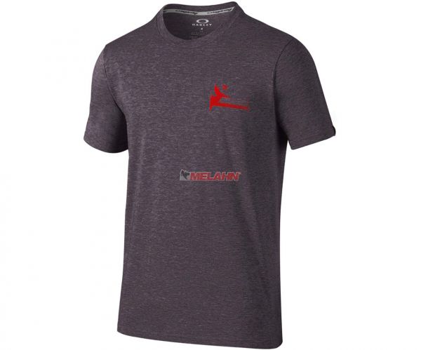OAKLEY T-Shirt: Tri-Double Grip, anthrazit/rot