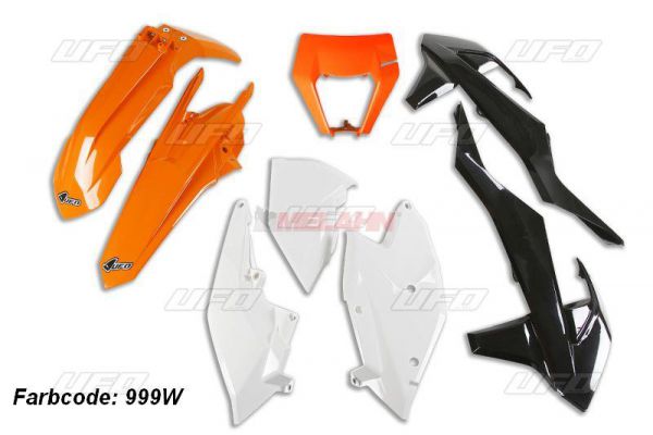 UFO Plastik-Kit für KTM mit Lampenmaske EXC 2017-2019, OEM 2018