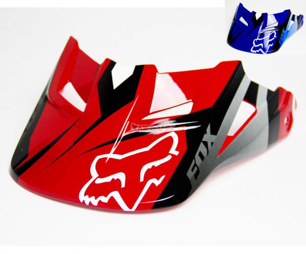 FOX Helmschirm: V1 Visor (2014) Race, rot