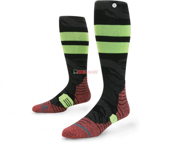 STANCE Socke (Paar): Cahuilla, schwarz/gelb/rot
