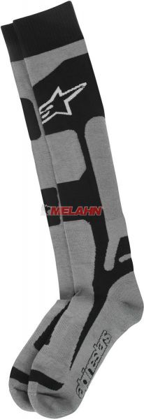 ALPINESTARS Socke (Paar): Tech CoolMax®, grau/schwarz
