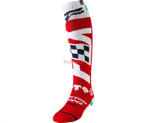 FOX FRI Thin Sock Czar, rot