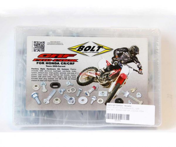 BOLT Schraubenset Pro Pack Honda CRF 250 2004-2021 / 450 2002-2020, 210-teilig