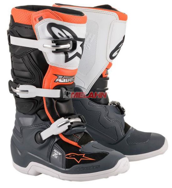 ALPINESTARS Kids Stiefel: Tech 7S, orange/grau