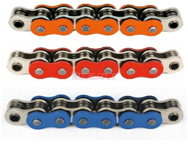 AFAM Kette 520 MX Professional farbig, 118 Gl., rot