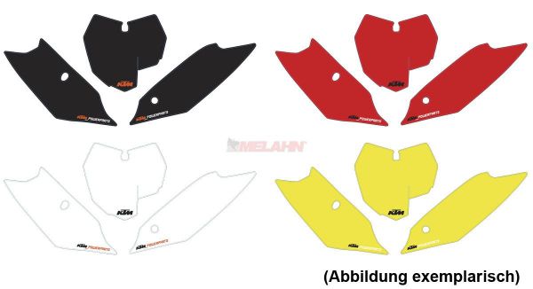KTM Starttafelaufkleber-Set SX 11-12 / EXC 12-13 / SMR 12, schwarz