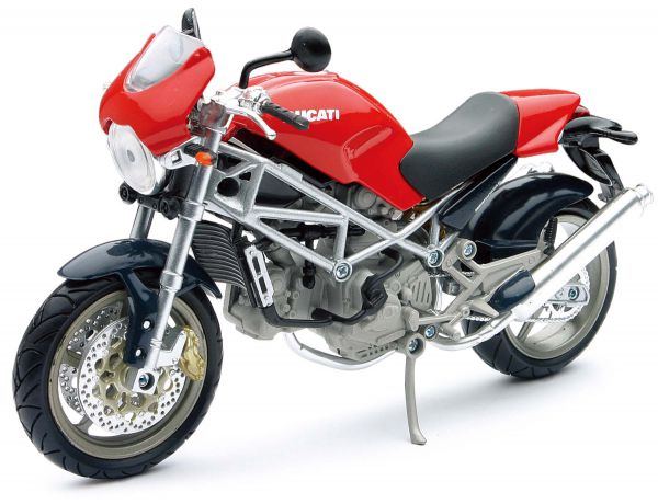 NEW RAY Mini Modell 1:12 Ducati Monster S4, rot