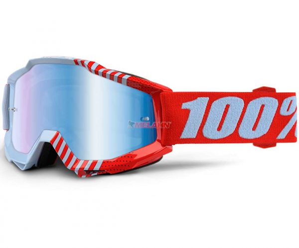 100% Brille: Accuri Cupcoy, hellblau/rot