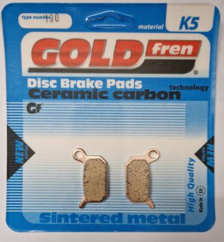 GOLDFREN Sinter-Bremsbeläge 190 K5 vorne + hinten für KTM 50 SX 02-23 / 65 SX 04-08 GOLDFREN Sinter-Bremsbeläge 190 K5 vorne + hinten für KTM 50 SX 02-23 / 65 SX 04-08